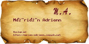 Márián Adrienn névjegykártya